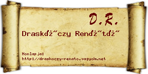 Draskóczy Renátó névjegykártya